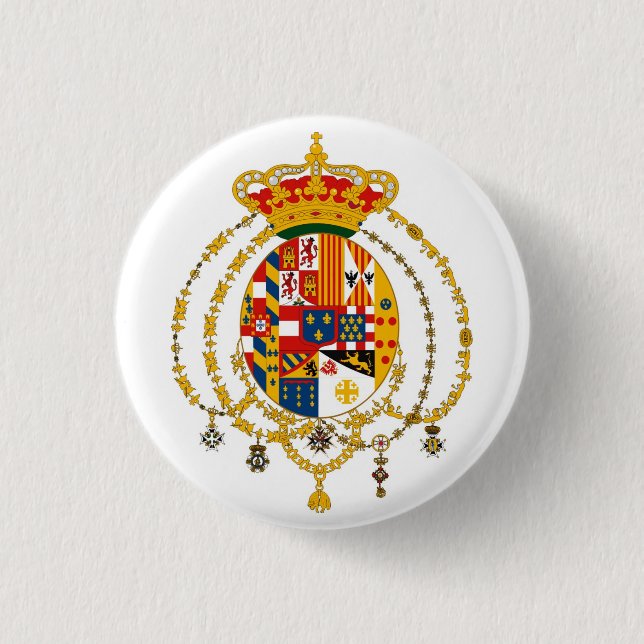 Passendes Sicilie Wappen Button (Vorderseite)