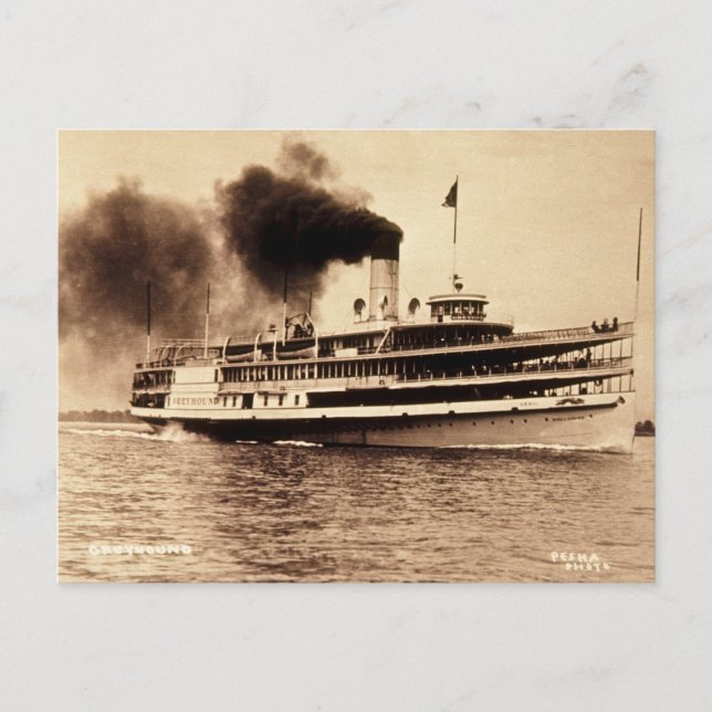 Passenger Steamer Greyhound - Louis Pesha Postkarte (Vorderseite)