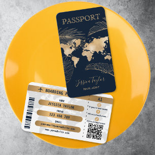 Passeport Agence de Voyage Carte Mondiale Passe D'