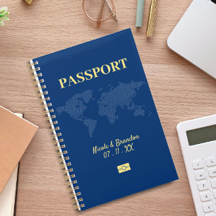 Passeport bleu et jaune Destination Mariage