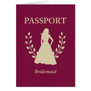 Passeport de demoiselle d'honneur