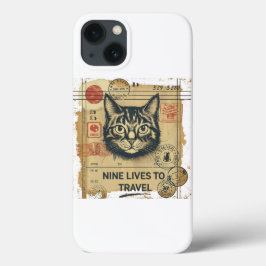 Passeport vintage pour chats : coque iphone