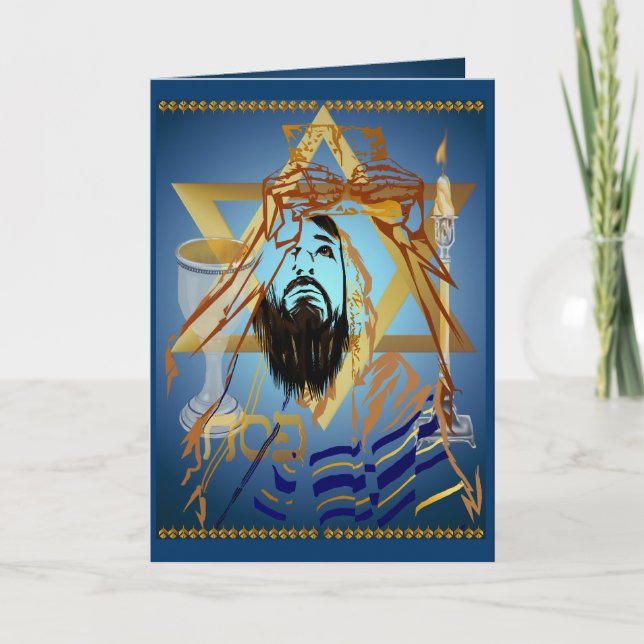 Passez au-dessus de la carte de bleu de collage (Devant)