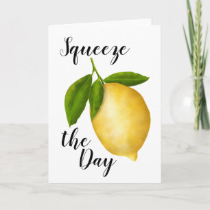 Passez la journée ! Carte de voeux au citron