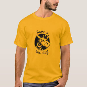 "Passez une bonne journée !" T-Shirt Zèbre