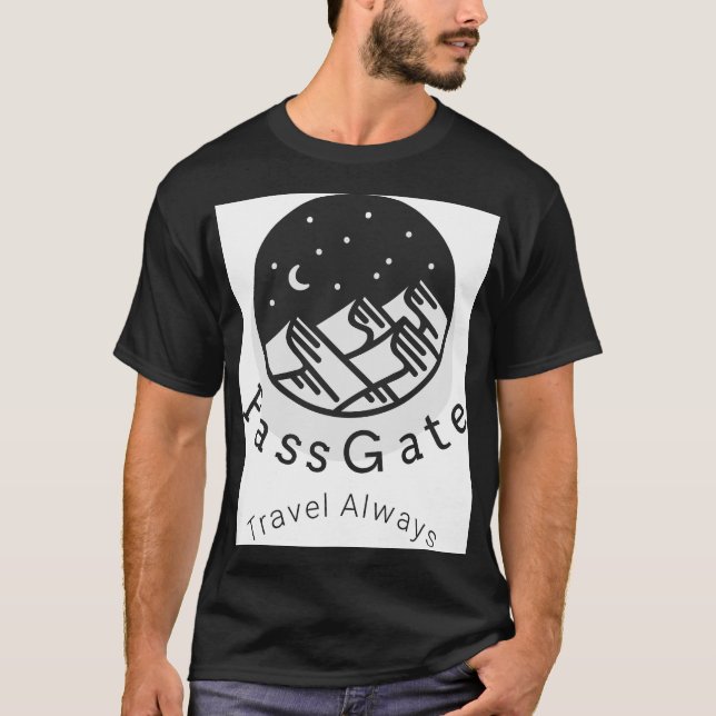 PassGate Travel immer Black Men's T - Shirt (Vorderseite)