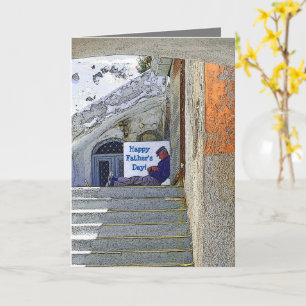 PASSIERENDER MANN/GLÜCKLICHER VATER KARTE