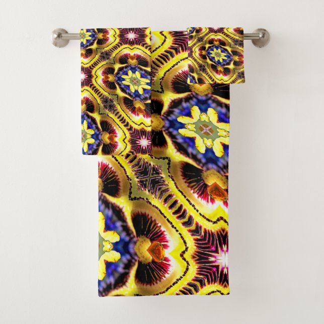 Passiflora Caerulea Pattern Badhandtuch Set (Insitu)