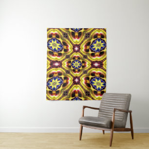 Passiflora Caerulea Pattern Wandteppich