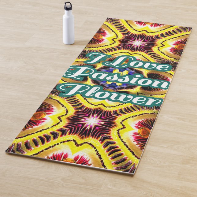 Passiflora Caerulea Pattern Yogamatte (Beispiel)