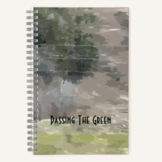 Passing The Green Spiral Notebook Notizbuch