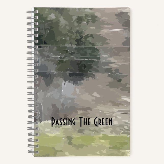 Passing The Green Spiral Notebook Notizbuch (Vorderseite)