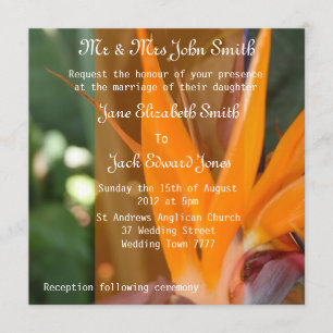 Passion au Paradis tropical Mariage Invitations