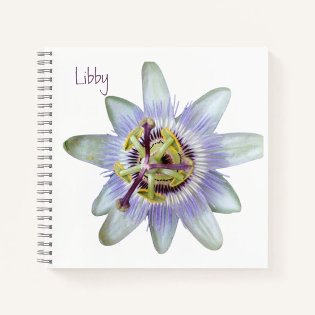 Passion Blume Spiral Notebook Notizbuch (Vorderseite)
