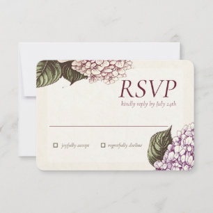 PASSION Carte de réponse RSVP de mariage