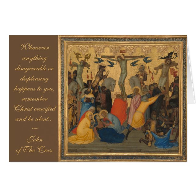 Passion de Jésus Christ Crucifixion Peinture (Devant horizontal)