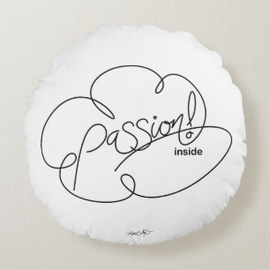 PASSION drinnen - Fette Cloud Rundes Kissen