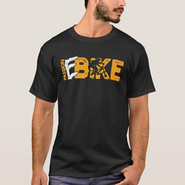 Passion Ebike Fahrradfahren T-Shirt (Vorderseite)