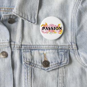Passion Floral Typografie Design – Elegante Motiva Button