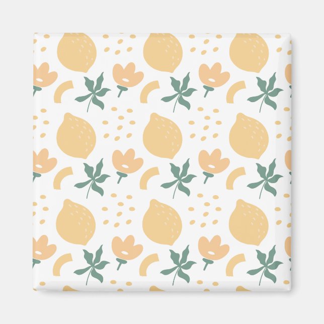 Passion Fruit Blume Magnet (Vorne)