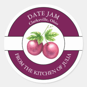 Passion Fruit Jam Label Runder Aufkleber