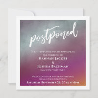 Passion Fruit Ombre Aufgehängte Hochzeitkarte