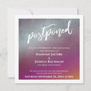 Passion Fruit Ombre Aufgehängte Hochzeitkarte Einladung
