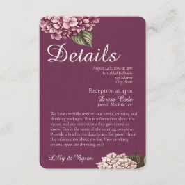 PASSION | Hochzeitseinladung mit Details Einladung