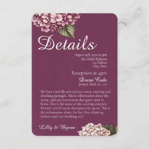 PASSION Invitation de mariage détaillée