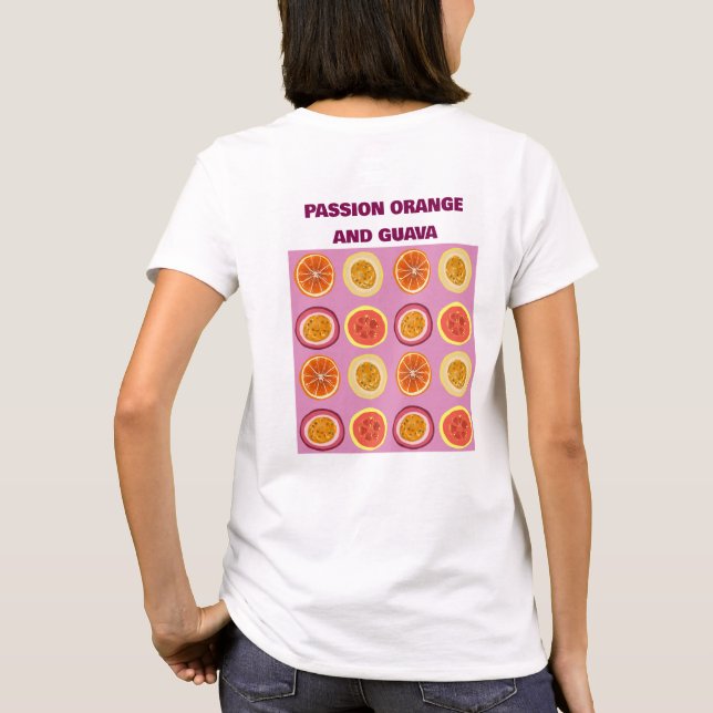 Passion Orange Guava Hawaiian Tropical Fruit  T-Shirt (Rückseite)