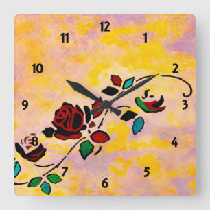 Passion Pieces Custom Clock Quadratische Wanduhr