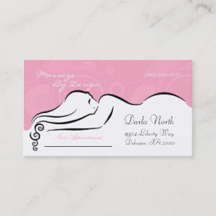 Passion Pink Darla Business Cards Terminkarte
