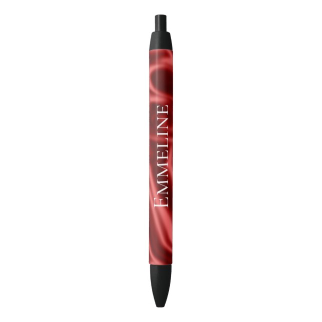 Passion Red Romantic Imitats Satin Kugelschreiber (Vorderseite Vertikal)