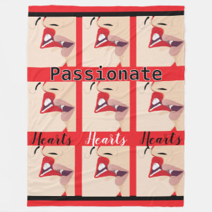 Passionate Hearts Fleecedecke