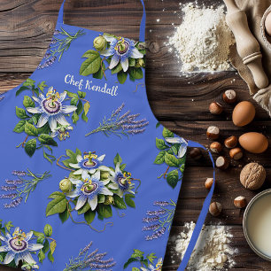 Passionflower Lavender Personalisiert Long Schürze