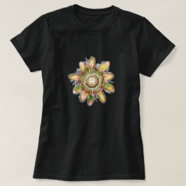Passionflower Monogram, anpassbar T-Shirt