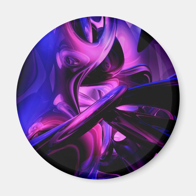 Passions fluorescentes Aimant Abstrait (Devant)