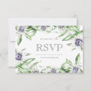 Passionsblume RSVP-Karte RSVP Karte
