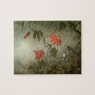 Passionsblumen und Kolibris von Martin J Heade