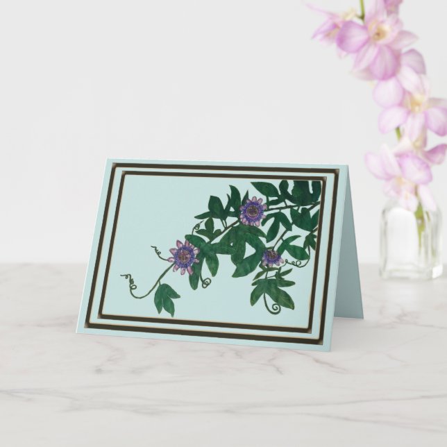 Passionsblumenrebe Karte (Orchidee)
