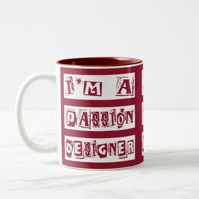 Passionsdesigner Zweifarbige Tasse (Links)