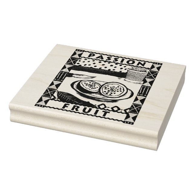 Passionsfrucht Gummistempel (Stempel)