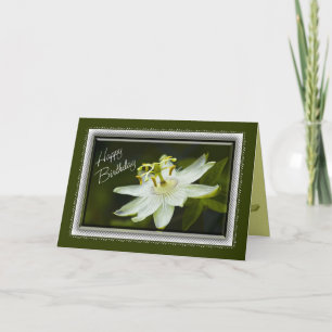Passionskarte Blume Geburtstag Karte