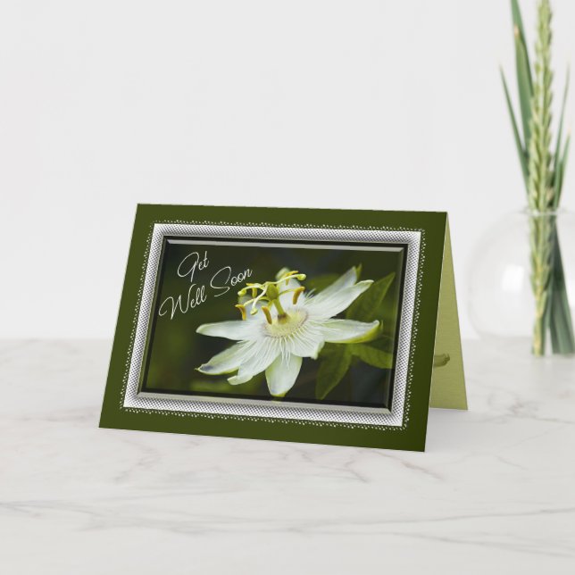 Passionskarte Blume Karte (Vorderseite)