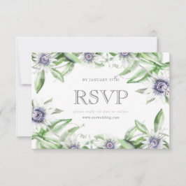 Passionskarte Blume rsvp Karte