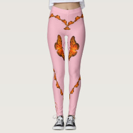Passionsschmetterlinge in Herzrosa - Tanzen Sie mi Leggings
