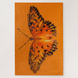 Passionsschmetterlingsflügel auf Orange