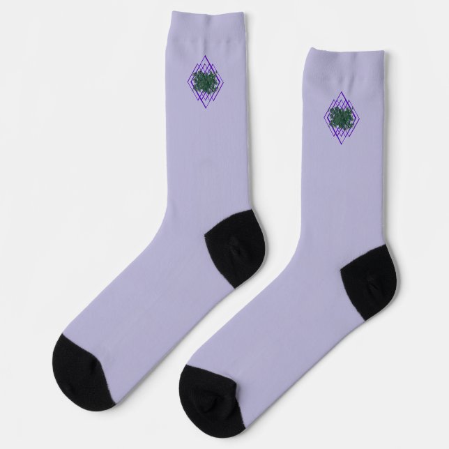 PassionVine Gitter Premium Crew Socken (Linkes Detail)