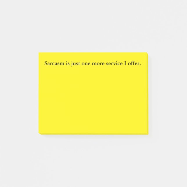 Passive aggressive Anmerkungen Post-it Klebezettel (Vorderseite)