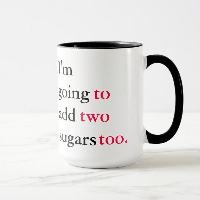 Passive aggressive Grammatik-Tassen Tasse (Rechts)